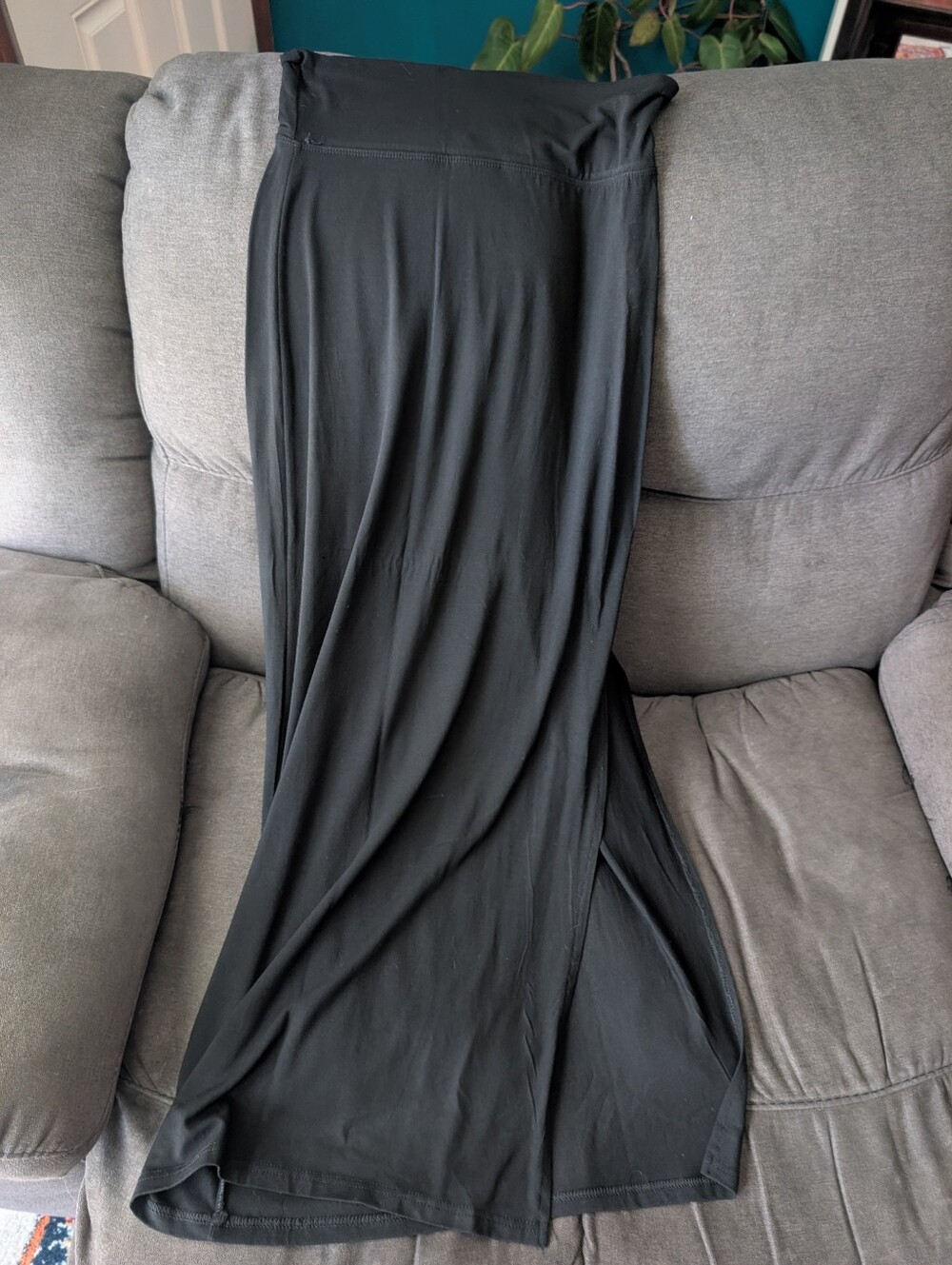 No Boundaries Black Maxi Skirt - Flowing A-Line Silhouette